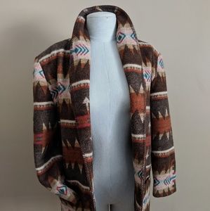 Vintage Aztec Print Blazer